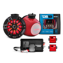Load image into Gallery viewer, 6.5" Compact Speaker Tower with Marine Amplifier, Installation Kit, and RGB LED Lights - Perfect Package for Jet Ski