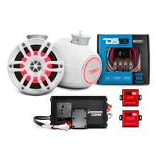 Load image into Gallery viewer, 6.5" Compact Speaker Tower with Marine Amplifier, Installation Kit, and RGB LED Lights - Perfect Package for Jet Ski