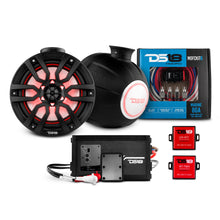 Load image into Gallery viewer, 8" Compact Speaker Tower with Marine Amplifier, Installation Kit, and RGB LED Lights - Perfect Package for Jet Ski