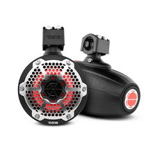 Load image into Gallery viewer, NXL 6.5" Neodymium Marine and Powersports Towers with Built-in Passive Radiator, 1" Driver and LED RGB Lights 150 Watts Rms -Black