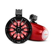 Load image into Gallery viewer, NXL 8" Marine Water Resistant Wakeboard Tower Speakers with Integrated RGB LED Lights 375 Watts