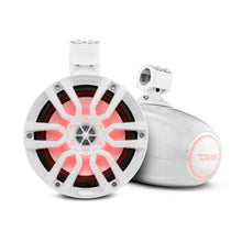 Load image into Gallery viewer, NXL 8" Marine Water Resistant Wakeboard Tower Speakers with Integrated RGB LED Lights 375 Watts