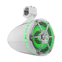 Load image into Gallery viewer, NXL 8" Neodymium Marine and Powersports Towers with Built-in Passive Radiator, 1" Driver and LED RGB Lights 180 Watts Rms -White