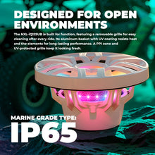Load image into Gallery viewer, 12” Marine Subwoofer with Hybrid Magnet Motor, Removable Grille and Digital LED Lights - 600W RMS 4-Ohm
