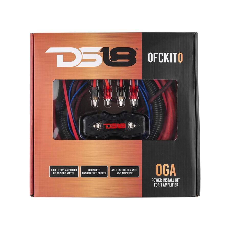 DS18 Audio Wiring Kit OFC 100 Percent Copper Advance 0-GA Installation Kit DS18 - OFCKIT0