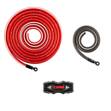 Load image into Gallery viewer, 0-GA OFC 100% Copper Amplifier Installation Kit - RED