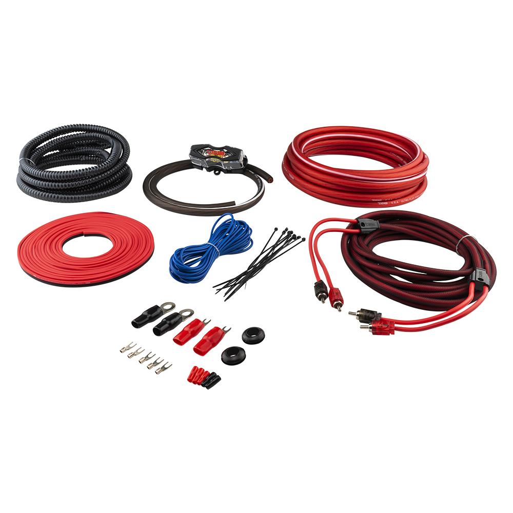 DS18 Audio Wiring Kit OFC 100 Percent Copper Advance 4-GA Installation Kit DS18 - OFCKIT4