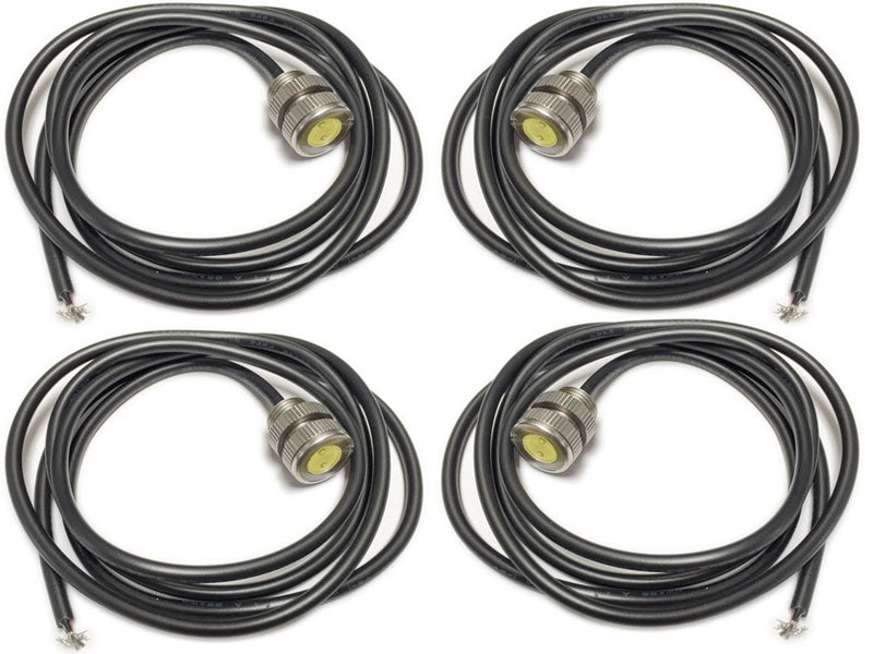(4-Pack) - LED Bolt light - 3 watt, Cool White, Stainless Steel, 11mm, Silver Artec Industries