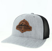 Load image into Gallery viewer, Gray and black trucker cap with 'Offroad Trading' logo on a white background