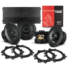 Load image into Gallery viewer, Pro Audio Speaker Bundle: 6.5" Midrange Coaxial Speakers with OEM Speaker Adapters, Amplifier, and Wiring Kit