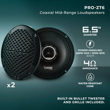Load image into Gallery viewer, Pro Audio Hybrid Speaker Bundle: 6.5" &amp; 6x9" Midrange Speakers with Built-In Compression Tweeters
