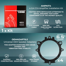 Load image into Gallery viewer, Car Audio + Bass Bundle: 6.5" Coaxial Speakers and 12" Subwoofer with Amplifier and Installation Kit