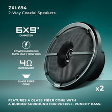 Load image into Gallery viewer, Car Audio Bundle: 6.5" &amp; 6x9" Coaxial Speakers with OEM Speaker Adapters, Amplifier, and Installation Kit