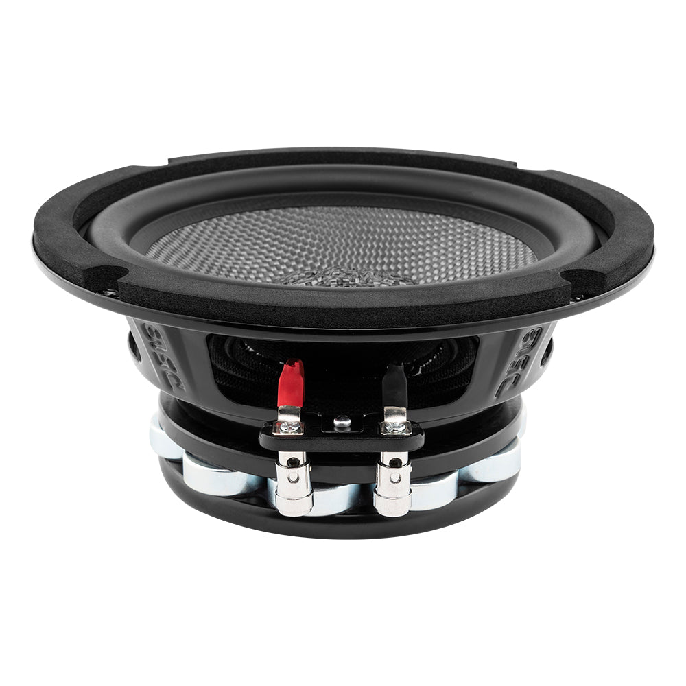 PRO 6.5" Mid-Bass Loudspeaker with Water-Resistant Carbon Fiber Cone & Neodymium Rings, 250W RMS, 2-Ohm