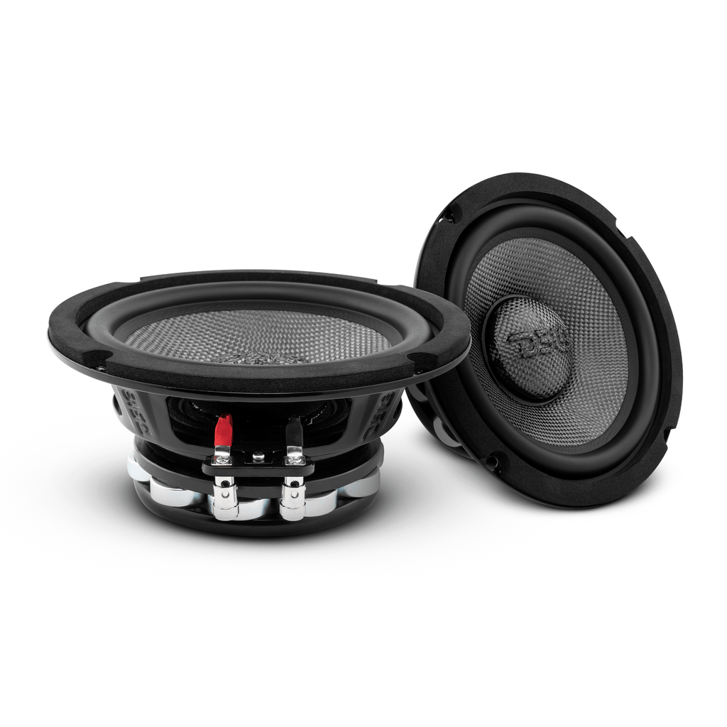 PRO 6.5" Mid-Bass Loudspeaker with Water-Resistant Carbon Fiber Cone & Neodymium Rings, 250W RMS, 2-Ohm