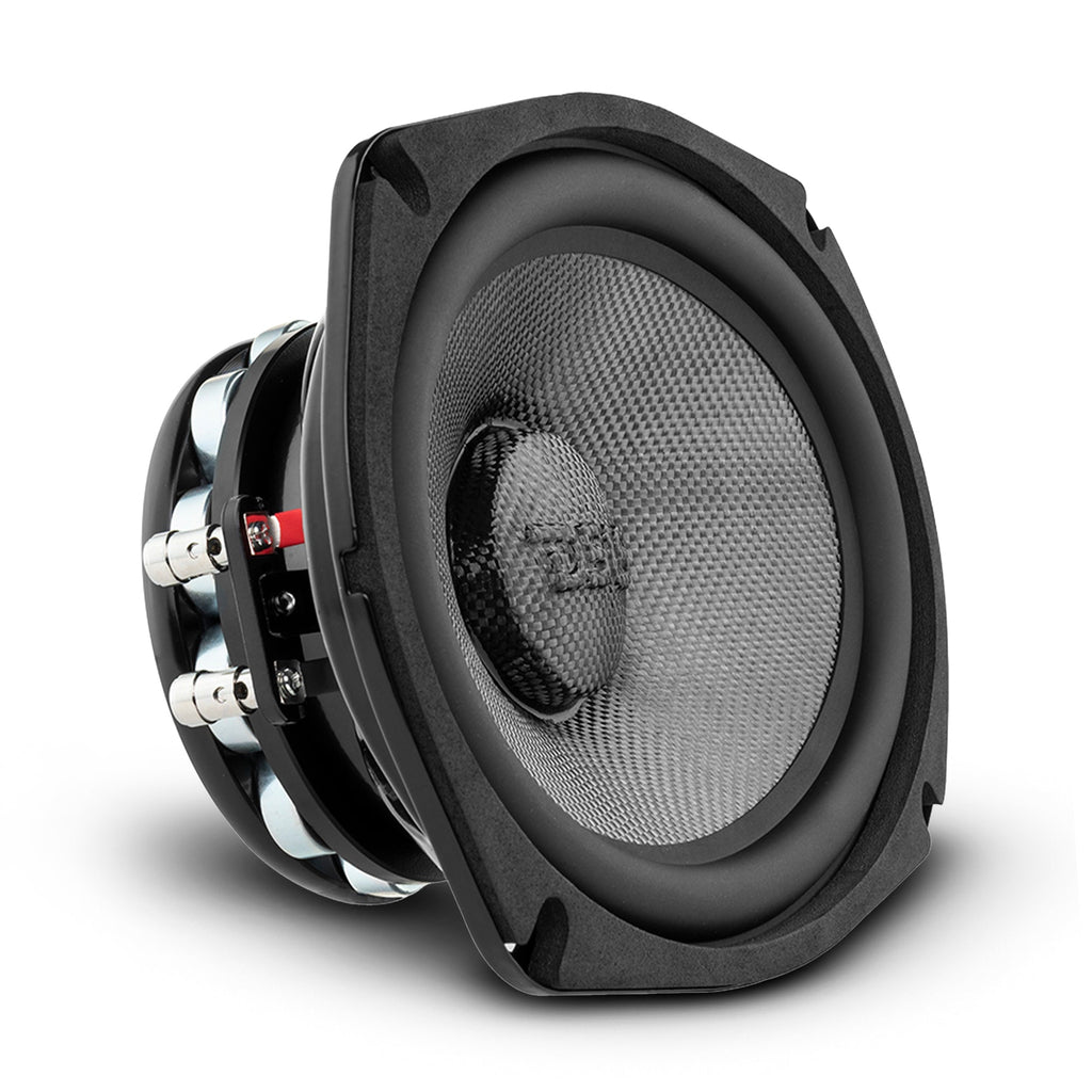 PRO 6x9" Mid-Bass Loudspeaker with Water-Resistant Carbon Fiber Cone & Neodymium Rings, 300W RMS, 4-Ohm