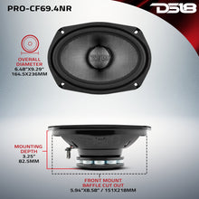 Load image into Gallery viewer, PRO 6x9" Mid-Bass Loudspeaker with Water-Resistant Carbon Fiber Cone &amp; Neodymium Rings, 300W RMS, 4-Ohm