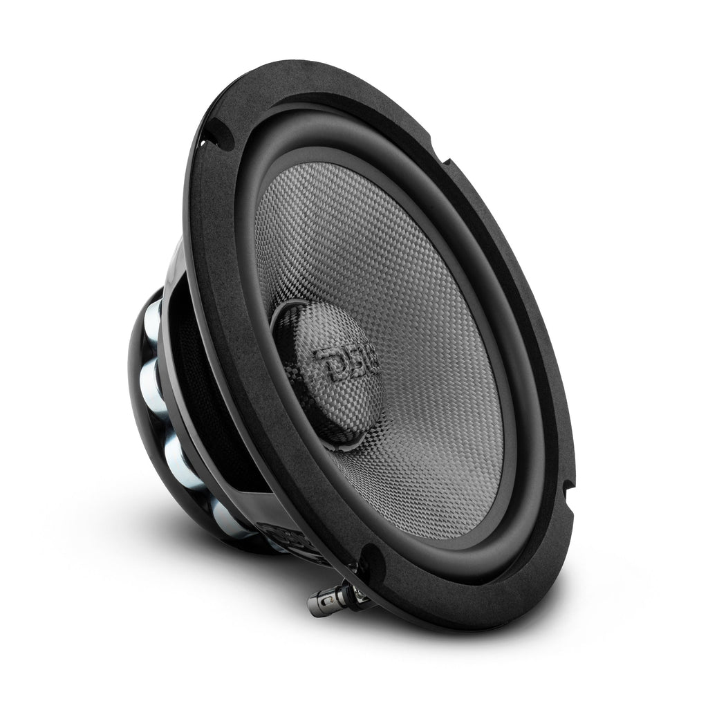 PRO 8" Mid-Bass Loudspeaker with Water-Resistant Carbon Fiber Cone & Neodymium Rings, 300W RMS, 2-Ohm