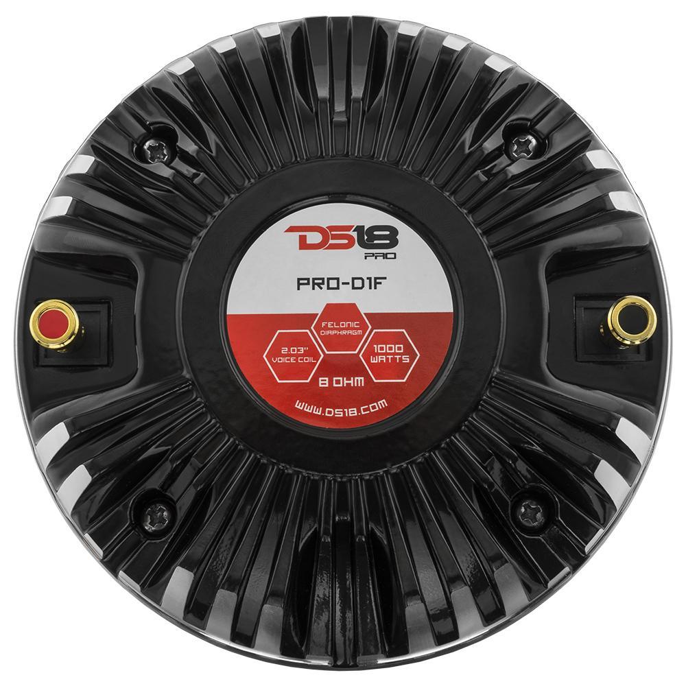 DS18 Compression Driver PRO 2 Inch Bolt On Throat Compression Driver W/ 2 Inch Phenolic Voice Coil 640 Watts 8-ohm DS18 - PRO-D1F