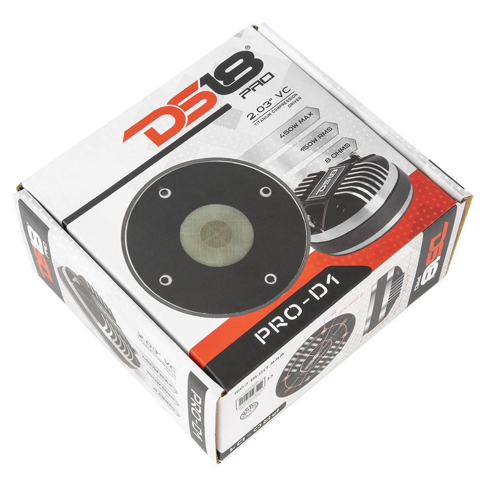 PRO 2 Inch Bolt On Throat Compression Driver W/ 2 Inch Titanium Voice Coil 640 Watts 8-ohm DS18