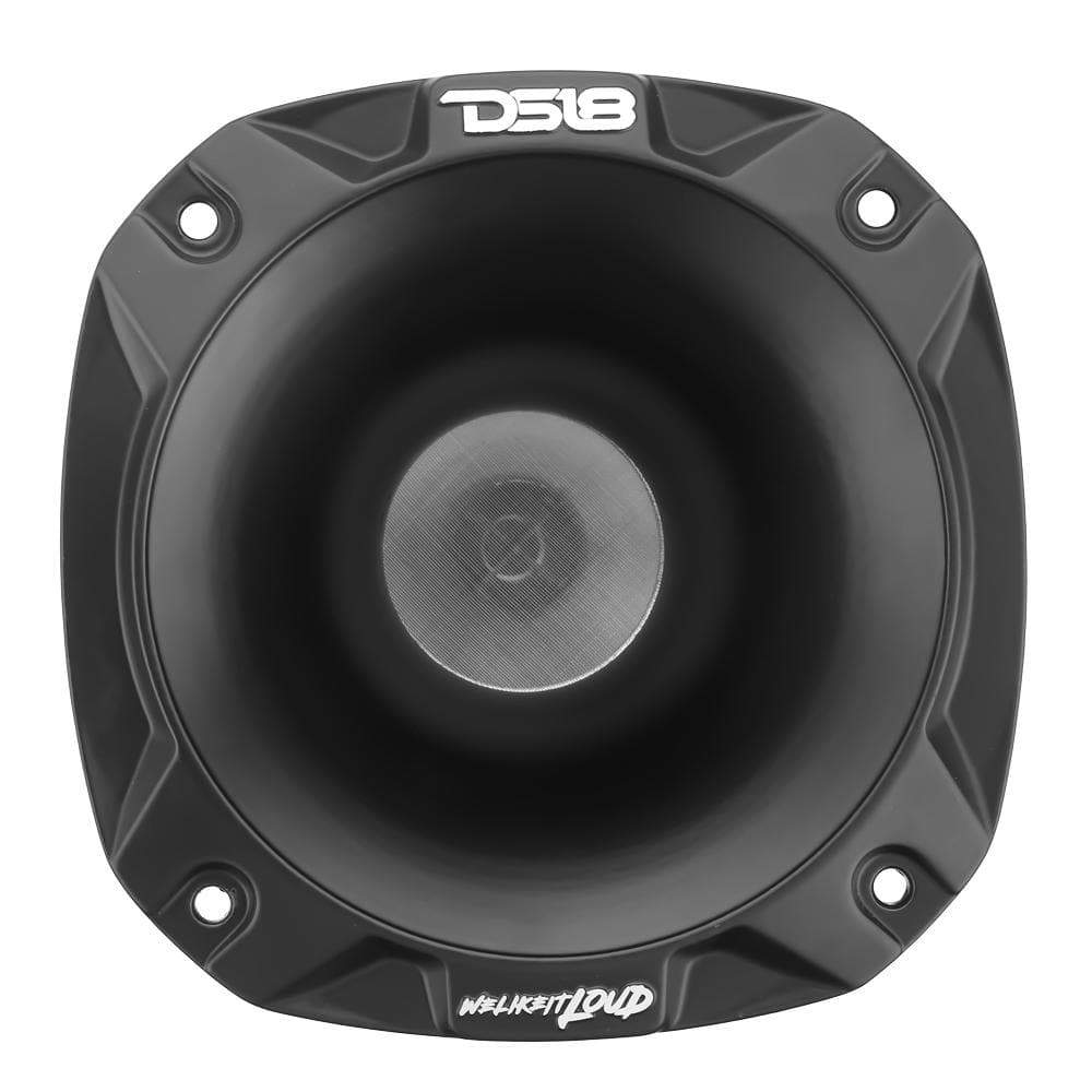 DS18 Audio Horn PRO-D1 2 Inch Short Throat Compression Driver Bolt On W/ 2 Inch Titanium Voice Coil and PRO-HA52/BK Horn 640 Watts 8-ohm DS18 - PRO-DKH1S