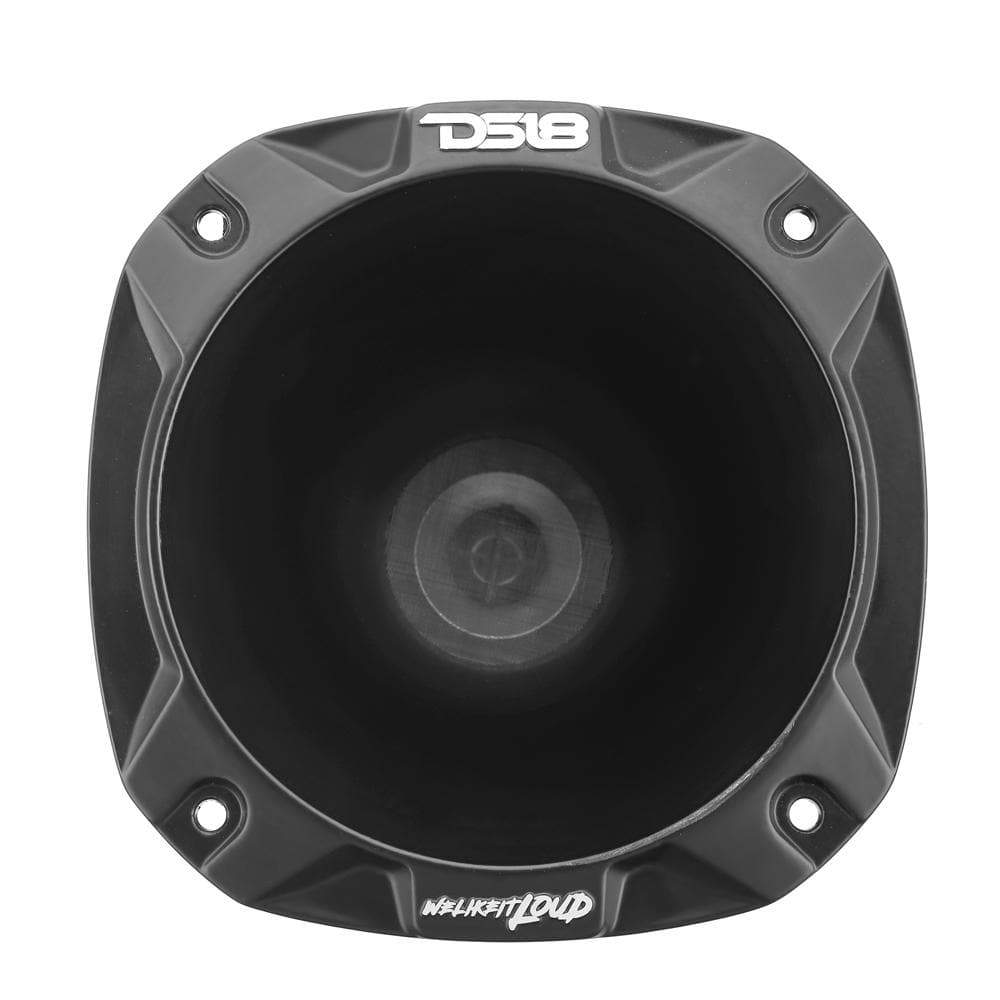 PRO-D1 2 Inch Bolt On Short Throat Compression Driver W/ Spacer 2 Inch Titanium Voice Coil and PRO-HA52/BK Horn 640 Watts 8-ohm DS18