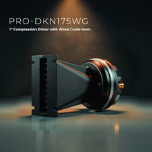 Load image into Gallery viewer, PRO-DK 1" Compression Driver with 3.5" x 4.4" Wave Guide Horn | 360W Peak 8-Ohm, Neodymium Magnet