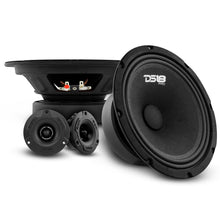 Load image into Gallery viewer, DS18 PRO-GM8.4PK Loudspeaker and Tweeter Package Including a Pair of PRO-GM8.4 + a Pair of PRO-TW1X/BK