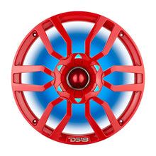 Load image into Gallery viewer, DS18 PRO-GTW10RD 10" Grill with Built-in 1.75" VC  Neodymium Bullet Tweeter and RGB Lights 500 Watts Red