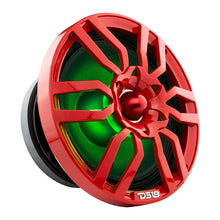 Load image into Gallery viewer, DS18 PRO-GTW10RD 10" Grill with Built-in 1.75" VC  Neodymium Bullet Tweeter and RGB Lights 500 Watts Red