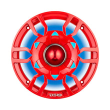Load image into Gallery viewer, DS18 PRO-GTW6RD 6.5" Grill with Built-in 1.75" VC Neodymium Bullet Tweeter and RGB Lights 500 Watts Red(EACH)