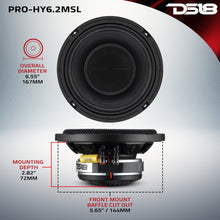 Load image into Gallery viewer, PRO 6.5" Hybrid Slim Loudspeaker with a 1" Compression Driver Horn | 150W RMS 2-Ohm