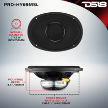 Load image into Gallery viewer, PRO 6x9” Hybrid Slim Loudspeaker with Water-Resistant Cone and Compression Driver Horn | 175W RMS 8-Ohm