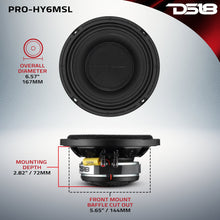 Load image into Gallery viewer, PRO 6.5" Shallow Coaxial Hybrid Mid-Range Loudspeaker with Built-in Driver | 150W RMS 8-Ohm
