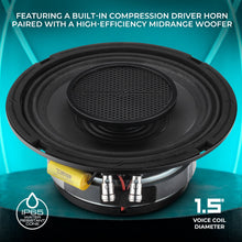 Load image into Gallery viewer, PRO 6.5" Shallow Coaxial Hybrid Mid-Range Loudspeaker with Built-in Driver | 150W RMS 8-Ohm