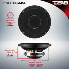 Load image into Gallery viewer, PRO 8" Shallow Coaxial Hybrid Mid-Range Loudspeaker with Built-in Driver | 200W RMS 4-Ohm