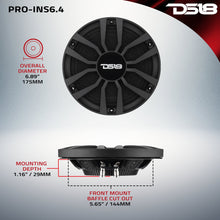 Load image into Gallery viewer, 6.5” Ultra Slim Mid-Range Loudspeaker with Neodymium Magnet | 120W RMS 4-Ohm
