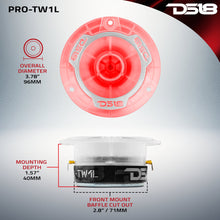 Load image into Gallery viewer, 3.8" Super Bullet Tweeter with 1" Aluminum Voice Coil with RGB LED Lights
