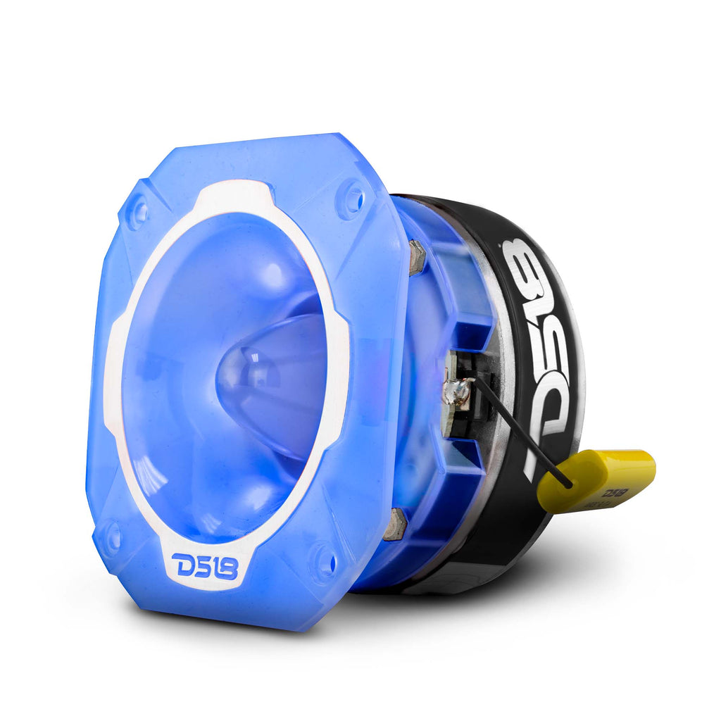 4" Super Bullet Tweeter 250 Watts 1.5" Titanium 4-Ohm Vc with RGB LED Lights