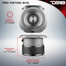 Load image into Gallery viewer, 4" Super Bullet Tweeter with 1.5" Titanium Voice Coil and Oversized Ferrite Magnet 200 Watts 8-Ohm
