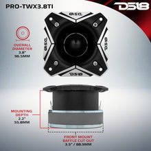 Load image into Gallery viewer, 3.8" Super Bullet Tweeter | 250W RMS 1.5" Titanium 8-Ohm Vc