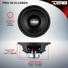 Load image into Gallery viewer, PRO 10" Neodymium Water Resistant Woofer 400 Watts Rms 4-Ohm SVC