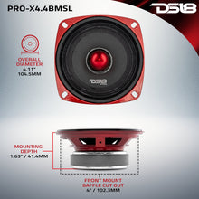 Load image into Gallery viewer, PRO-X 4" Shallow Mid-Range Bullet Loudspeaker | 100W RMS 4-Ohm