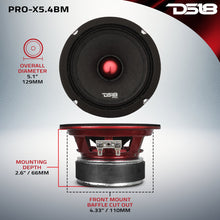 Load image into Gallery viewer, PRO-X 5.25" Mid-Range Loudspeaker with Bullet | 150W RMS 4-Ohm