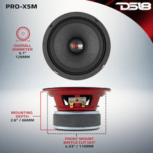 Load image into Gallery viewer, PRO-X 5.25" Mid-Range Loudspeaker 150 Watts Rms 8-Ohm
