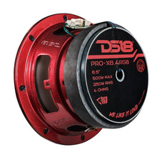 Load image into Gallery viewer, 6.5" Mid-Range Loudspeaker with Dual RGB LED For Cone &amp; Dust Cap 250 Watts 4-Ohm