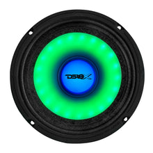 Load image into Gallery viewer, 6.5" Mid-Range Loudspeaker with Dual RGB LED For Cone &amp; Dust Cap 250 Watts 4-Ohm