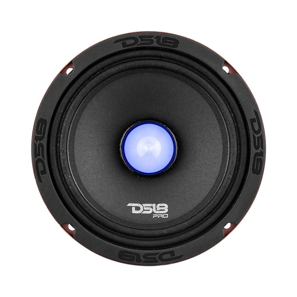 PRO-X 6.5" Mid-Range Loudspeaker with RGB Light Bullet 250 Watts Rms 4-Ohm