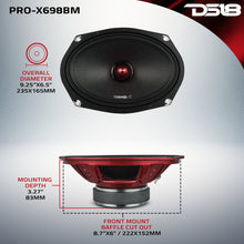 Load image into Gallery viewer, PRO-X 6X9" Mid-Range Bullet Loudspeaker | 200W RMS 8-Ohm