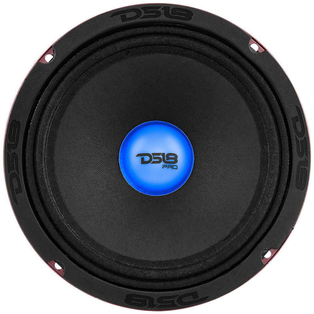 PRO-X 8" Mid-Range Loudspeaker with RGB Light Dust Cap 275 Watts Rms 4-Ohm